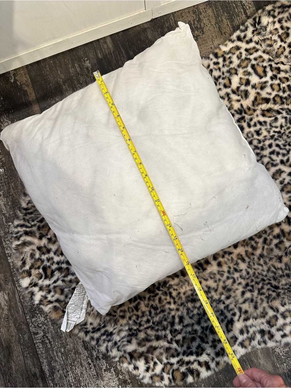 White Throw Pillow Inserts - set of 2 Plush Square